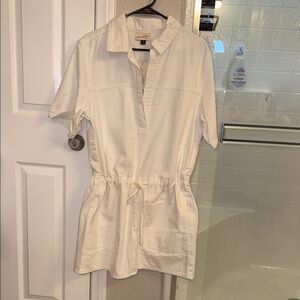 White jean dress